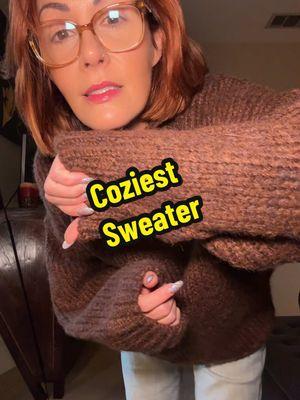 it’s really cozy ♥️  #creatorsearchinsights #sweaterweather #sweater #bestsweater #sweaterandjeans #over40fashion #womenover40 #comfysweater 