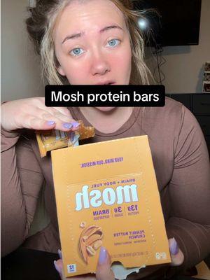 I love the MOSH protein bars! If you like peanut butter, youll love the peanut butter crunch flavor! @Mosh Life #mosh #proteinbar #SmallBusiness #familyowned #superfood #nutritionbar #christmasgiftideas #tiktokshopholidayhaul #giftguide #treasurefinds 