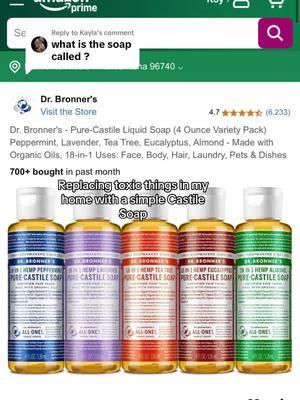 Replying to @Kayla #castilesoap #drbronners #castile #toxic #toxicload #diylaundrydetergent #diyshampoo 