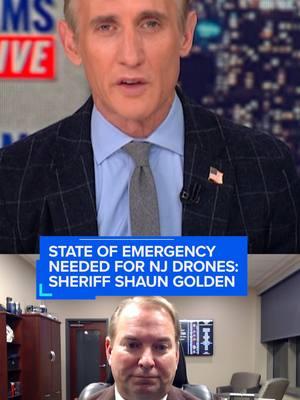 #FBI authorities say they still do not know who is operating the #drones seen in #NewJersey night skies. #Monmouth County Sheriff Shuan Golden joins “#DanAbramsLive” and says that more government assistance is needed to identify the drone operators.