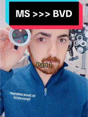 🎯 MS & Binocular Vision Dysfunction (BVD): What You Might Be Missing! 👀 Did you know that Multiple Sclerosis (MS) can cause Binocular Vision Dysfunction (BVD) — and it’s often missed during routine eye exams? Common Vision Symptoms of MS-Related BVD: 👀 Double Vision: Eyes struggling to align properly, making objects appear doubled. 👓 Blurry Vision (Even with Glasses): Traditional glasses don’t correct the underlying eye misalignment caused by BVD. 💡 Light Sensitivity: Overworked eye muscles make it harder to handle bright lights or screen glare. Routine eye exams focus on clarity, but BVD requires specialized testing for misalignments and eye muscle coordination. If you or someone you know has MS and is experiencing these symptoms, prism glasses and vision therapy can help restore comfort and visual function. 🔗 Learn more or schedule an exam: www.vividvisionsoptometry.com/appointments #MSAwareness #BinocularVision #BVDRelief #DoubleVision #LightSensitivity #BlurryVision #PrismGlasses #VisionTherapy #VividVisionsOptometry #OptometryTips #EyeHealth #BVDHelp #TikTokShop #onthisday 