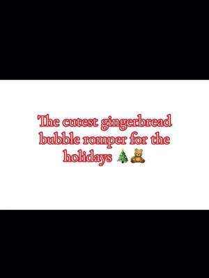 ALL BABIES NEED THIS😭🎄🧸 #bubbleromper #nolidays #baby #babyfever #babybubbleromper #babymusthaves #babyholidaylooks #fyp #shopcider #tts #TikTokShop 