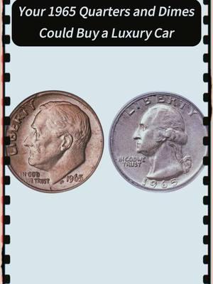 Your 1965 quarters and dimes have a big money! #coin #rarecoins #dollar #quarter #dime #silvercoin