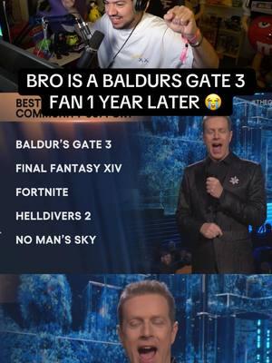 BALDURS GATE 3 WINS A GAME AWARD AGAIN 💀 #baldursgate3 #gaming #thegameawards #GamingOnTikTok 