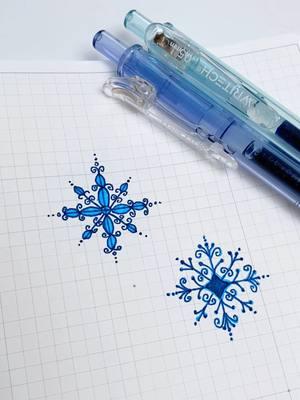 How to draw a snowflake? ❄️ How easy it is! ✨ #writech #gelpen #snowflakes #snowflakes❄️ #doodle #doodles#drawing #gelpenart