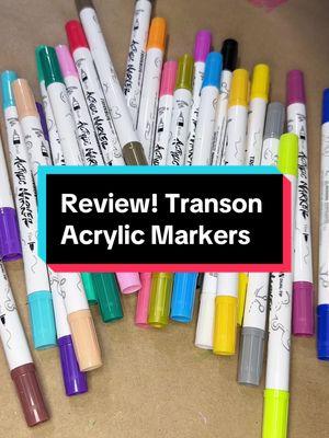 Review! Transon Acrylic Markers #acrylicmarkers #markers #journaling #artsupplies #artsupplyreview #paintmarkers 