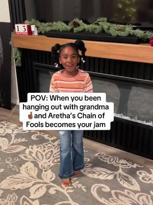 My daughter’s rendition of Aretha’s Chain of Fools #fypツ #arethafranklin #chainoffools #oldsoul #anoldiebutagoodie 