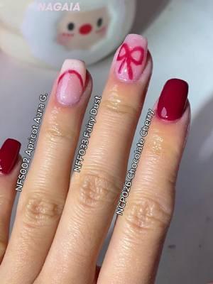 Instant acrylic nails alternative at home 💅💕 obsessed with these xmas vibe french & knotbow design 🌟🤗 #Xmas #glitternails #christmasnails #rednails #frenchnails #rednails #nudenails #bowknotnails #holidaynails #dipnailstutorial #salonnails #simplenails #salonnailsathome #nagaiadipkit #fyp 