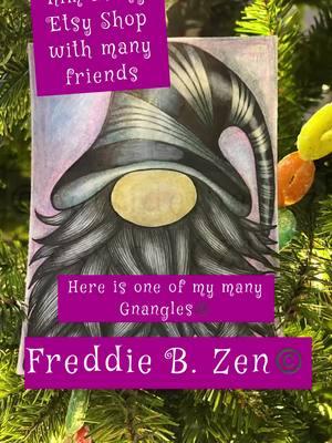 Gnangle©️ Freddie B. Zen©️ you can find him and more of my art in my Etsy shop @outsidethelinz 🥰✍️ #fypシ #ForYou #fyp #outsidethelinz #gnangle #freddiebzen #copyright #art #artist #SmallBusiness #womenownedbusiness #gift #giftideas #zen #zentangle 