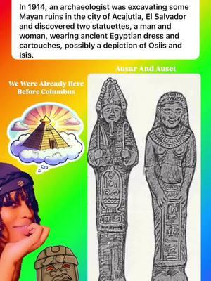 🌍Before Columbus🌍 ~ Before Columbus, before slavery, my people, the Barabra of Upper Egypt (Kemet) and Lower Nubia (Ta’Seti), were already here. The evidence is undeniable. From Ancient Egyptian culture found throughout Ancient America to figurines depicting our ancestors, the truth is in plain sight. In Central America, the river is revered as the Goddess Atete Ya, just as the Ancient Ta’Setians (Barabra) honored and still honors the river as the Goddess Atete. Even legal documents from South Carolina classify enslaved ‘Negros’ as Ancient Berbers—specifically those along the Nile, as noted in Gliddon’s “Otia Aegyptiaca”. We are not newcomers to this land; we are descendants of travelers, builders, and spiritualists who left their mark long before history was rewritten. As I delve deeper into this journey, I’m piecing together how we became enslaved and disconnected from our roots. This is more than a history lesson—it’s a reclamation of our truth, our legacy, and our power. #AncientBerber #AncientSudan #Berber #Moor #AncientEgypt #AncientKemet #AncientNubia #TaSeti #TaMeri #Punt #Olmecs #AncientAmerica #NeferneferuatenNefertiti #Nefertiti #Auset #Nubia #NubianBerber #Tahcee #Barabra #Aethiopian #Ethiopian