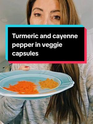 Just research the benefits of cayenne pepper and turmeric. This is how I get my supplementation when I don't feel like dealing with the heat of it.  Share with me the ways you use turmeric and cayenne pepper! #cayennepepper #naturalremedies #resultsmayvary #herballife #turmeric #veggiecapsules #circulation 