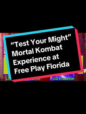 The #TestYourMight experience at #FreePlayFlorida was really cool. Daniel Pesina, who did the #mocap for #Scorpion #Subzero #JohnnyCage and others had a great setup. #MortalKombat #MortalKombatEdit #VideoGames #videogamesforlife #MK1 #FinishHim #Gaming #VideoGameTiktok #gamertiktok 