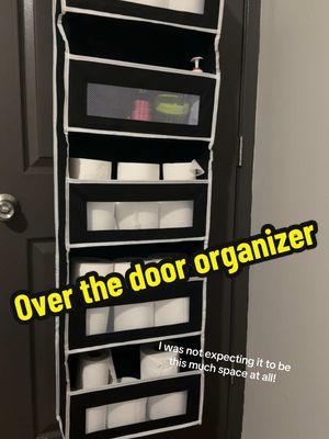 Over the door organizer storge, up to 44Lbs  weight capacity! #capacity #storage #foryoupage #fyp #fypシ゚viral #TikTokShop #overdoorstorage #organizerideas #homedecor #hangingrack 