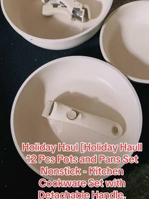 off › Holiday Haul 12 Pcs Pots and Pans Set Nonstick - Kitchen Cookware Set with Detachable Handle, Induction Cookware, Dishwasher Oven Safe #HolidayHaul #CookwareSet #NonstickCookware #KitchenEssentials #DetachableHandle #InductionReady #DishwasherSafe #OvenSafe #CookingMadeEasy #KitchenGoals