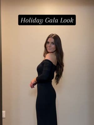 Holiday gala outfit 🖤✨ #OOTD #whatiwore #holidaypartyoutfit #holidaygala #ltkstyle #chicstyle #klassynetwork #dresstok #nightout #galaoutfit #datenightoutfit @Klassy Network 