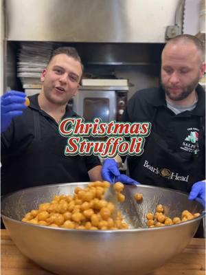 All we want for Christmas is Struffoli! 🍯 Indulge in the authentic taste of Italy this holiday season with Pino’s Famous Homemade Struffoli (Honey Balls) #struffoli #honey #honeyballs #pignolata #struffolinapoletani #christmas #christmasdessert #christmastime #delitok #delitiktok #longisland #longislandeats #longislandfood  