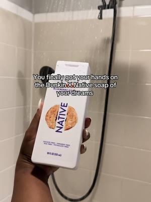 @Dunkin' x @Native really went off with this blueberry cobbler soap @Walmart #influencervideos #native #dunkin #bodycare #blueberrycobbler #fyp #creatorsearchinsights 