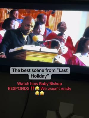 This happend while we were watching one of my favorite movies! Baby Chris has never seen it before , but what he wont do is miss a moment to praise‼️😂 my baby so saved‼️#lastholiday #praisebreak #Churchbaby #babybishop #Church #familymovienight #christmasmovies #onelovechurch #preachboo 