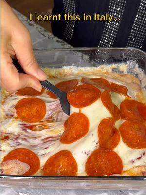 I learnt this in Italy… would you try this? #food #eating #mukbang #pizza #cheese #pasta #pepperoni #dinner #Recipe #cooking 