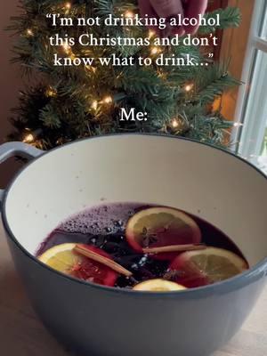 I’ve got you covered for all the holiday mocktails! Combine your NA red wine of choice and Lyre’s Amaretti. Add in Anise star, whole cloves, cinnamon sticks, and orange slices. Heat ingredients on low for about 10-15 mins. Strain and then pour into cute mugs or glasses. Garnish with orange wedge, anise star and cinnamon stick. #holidays #mulledwine #sober #sobercurious #december #hotdrink #drinkrecipe #mocktailrecipe #mocktailgirlie 