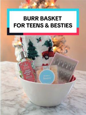 BURR basket idea for your teen daughter or besties!! This is the perfect self-care burr basket! #burrbasket #brrbasket #giftidea #christmasgiftideas #christmas2024 #giftsets #hostessgifts #giftsforteens #christmaspartyideas #holidayparty 