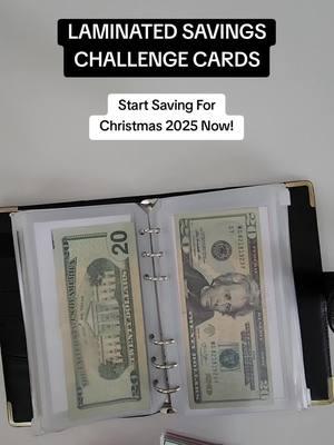 Start saving for Christmas 2025 now and put a little bit away each week! When Christmas comes you'll have all of your spending money saved! 🎄💰 #savingstracker #savingschallenge #savingmoneychallenge #savingmoneytips #savingmoney #cashenvelopesystem #savingsbinder #savingschallengecards 