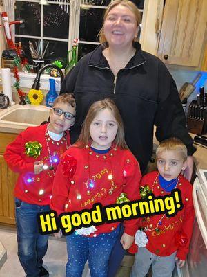 Did you guys see Conrad rub that booger on the oven😭🤢 #higoodmorning #morningchatswitherika #MomsofTikTok #sahm #morningvlog #morningroutineasamom #momof3 #friday #schoolsnacks #schoollunch #breakfast #jingle #friyay #homemadechristmassweaters #fridaymorningcheer 