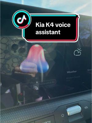 The @Kia America K4 gets an AI voice assistant. It can do things like tell you a joke as well as tell you why the sky is blue.  ##cardujour##cartok##fyp##wwcoty##nactoy##kia##kiak4##k4