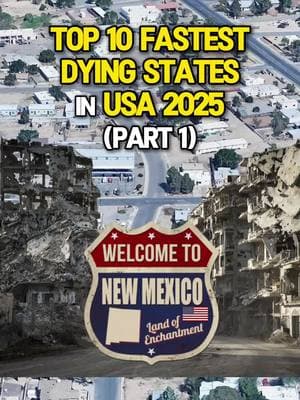 Top 10 Fastest Dying States In USA 2025 - Part 1 #usa#america#fastest#dying#states#2025#trendingtiktok#viraltiktok#foryou#fyp 