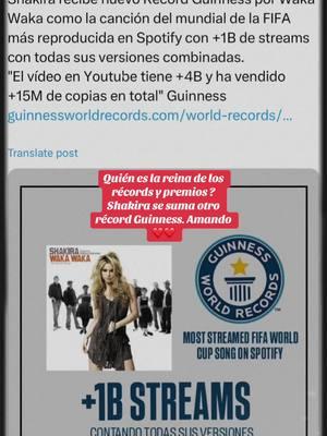 No me equivoqué el dia q te declare mi #idolo #fifa #wakawakalacanciondelmundialmasreproducida #wakawakarecordguinnes #wakawaka #recordguiness #shakira #wolfpack #manada #shakwolves #shakifans #guinessworldrecords #spotify #youtube #premios #goat #dannacenteno3 @Shakira 