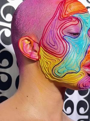 A little creative makeup! #extremebeauty #creativemakeup 