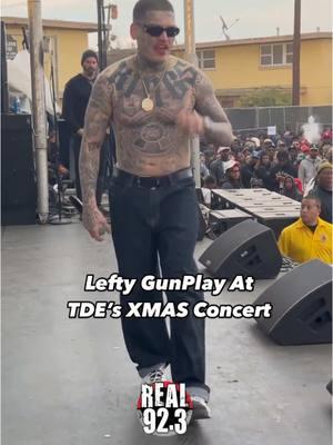 #leftygunplay performs at #tdexmas concert and toy drive in Watts‼️🎄 #tde ##bigboy30##bbn##bigboytv##bigboysneighborhood##bigboy##real923la##bigboytv##offairwithbigboy##hiphop##iheartradio##fypシ##fyp##fypage##xyz