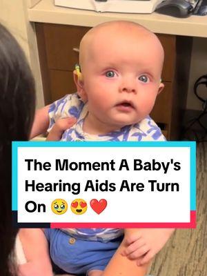 Deaf Baby Hears Mom & Dad For The First Time 😍❤️ #baby #babytiktok #babymama #babydaddy #cutebaby #emotional #hearingaids #deaf #heartwarming #hearttouching #wholesome #fyp #foryoupage #fypシ 