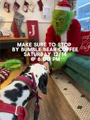 🎄Sacramento🎄This Saturday there will be a Grinch movie night & the Grinch will be making an appearance! Make sure to stop by @bumble_bear_coffee 💚🎄 on 12/14. Movie night starts at 6:00pm.  #sacramento #downtownsac #sacramentocoffee #sacramento365 #sacramentolife #sacramentoblogger