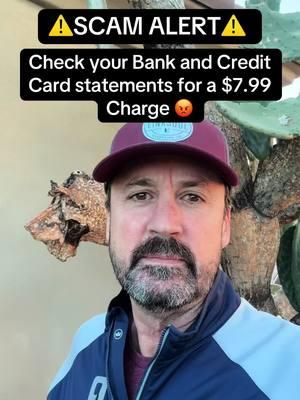 🚨SCAM Alert!! Check you bank and credit card statemnts for a $7.99 DBX charge. If you see this charge and you didnt authorize it, its fraudulent and could be a SCAM 😡  #fraud #fraudalert #cybersecurity #scamalert #identityfraud #financialfreedom 