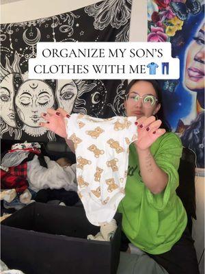 I love AND hate seeing my baby grow….does that make sense?😂🥺 #babyclothes #newbornclothes #organizing #6monthsold #boymom 