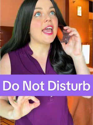 “Do Not Disturb” signs say that for a REASON! 🤦‍♀️ #skit #hotel #talesfromthefrontdesk #frontdesklife 