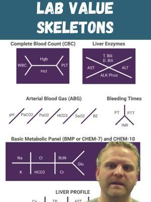 Sign Up Now and get a FREE SIMCLEX and downloadable Holiday Study Calendar: Visit NURSING.com/lifetime or click the link in the bio. 🧪 Lab Value Skeletons 🦴 Explained for Nursing Students Learn what these mean as we talk Complete Blood count labs (WBC, Hgb, Hct, Plt) Tackle labs the easy way in nursing school! You can do this! 🫶 #happynursing #futurenurse #lpnstudent #lpn #lpntorun #rnstudent #nursingschoolproblems #nursingnotes #studentnurse #nursingstudents #nursingschool #labs #labvalues #labvalueskeletons #CBC