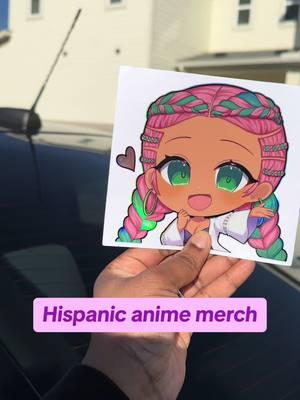 Hispanic anime merch 💛 . . . . . . . . #animestickers #hispaniccosplayer #hispanicanime #kawaiiaesthetic #animehusbando 