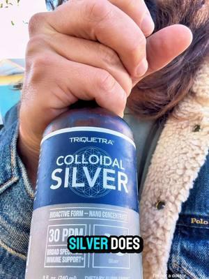 This bottle of colloidal silver sells out on most platforms and I’m glad it’s on TikTok shop now. You can take my word for it that this is a great brand but always do your own research on the substance itself. #silver #colloidalsilver #holistichealth #supplements @Triquetra 