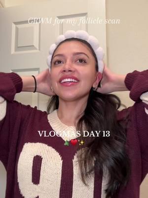 VLOGMAS DAY 13 🎄 a little chitchat about ttc and my follicle scan ✨ #folliclescan #ttcjourney #letrozolejourney #ttcover30 #fertilityjourney #infertilityjourney 