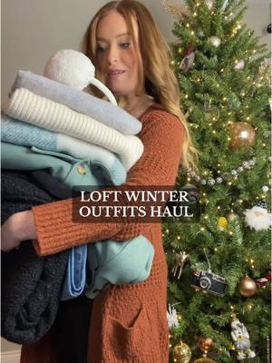 @LOFT winter outfits haul! Everything is 55% off right now so I couldnt help myself 🤩  everything is in my bio under “loft favs” incase you want to take advantage of the sale too!  #winterfashion #winteroutfit #winteroutfitideas #cozywinteroutfits #cozyoutfit #cozyoutfits #loft #loveloft #newmom #postpartumbody #holidayoutfitideas #holidayoutfit #momfashion #momoutfit 