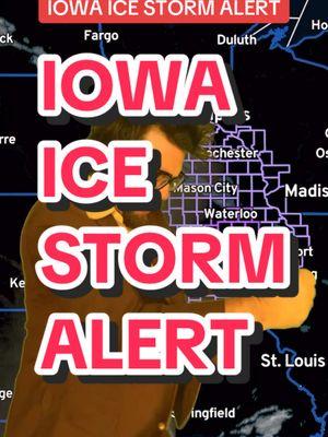 IOWA IS ABOUT TO GET POUNDED WITH ICE. THIS WILL MAKE TRAVEL DIFFICULT AND ICY CONDITIONS ARE EXPECTED. THIS IS IOWA WEATHER NOW 12/13 #iowa #icestorm #desmoines #iowacheck 