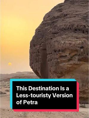 The vibes are noticeably different  This destination is a less-touristy version of Petra  🎥 Susmita Baral, T+L editor #traveltok #petra #jordan #hegra #hiddengem 