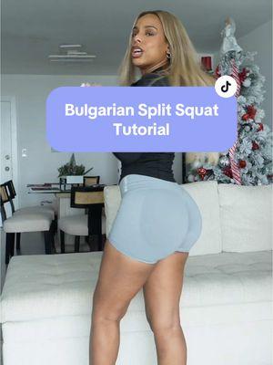 Bulgarian Split Squat Tutorial #bulgariansplitsquat #glutes #glutesworkout 