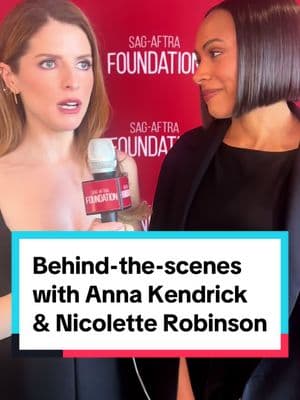 While behind-the-scenes with Anna Kendrick & Nicolette Robinson in our recent Conversations for ‘Woman of the Hour,’ we learned what drew them most to this project. 🎬 Stream the full Conversations now on our YouTube channel youtube.com/sagaftrafoundation ▶️ 🎤 Moderated by @officialrochellerose #AnnaKendrick #NicoletteRobinson #Actors #WomanOfTheHour 