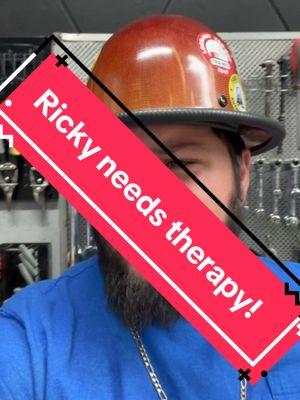 Ricky needs therapy! This cant be healthy! #fyp #construction #rickyandtheboss #roughneckroscoe #breadstickricky #bluecollarcomedy #comedyshow 