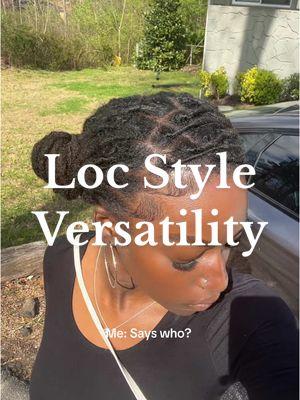 Cause not versatile WHERE?! 👀 #womenwithlocs #locsoftiktok #locs #locstyles #jaysherelle 