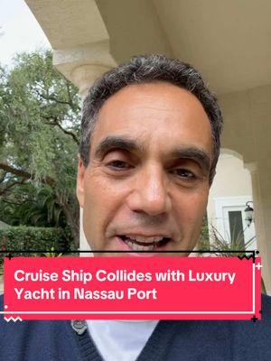 We discuss a collision incident that occurred in the port of Nassau, Bahamas, where a Royal Caribbean cruise ship, the Allure of the Seas, crashed into what appears to be an expensive luxury yacht. This type of incident is known as an 'elision' in maritime terms, where a stationary object collides with a vessel. While no injuries were reported on the Allure of the Seas, the fate of the people on the yacht is unknown. The video encourages viewers who have any information about this incident to share it, and also promotes the cruise ship #lawyer, Spencer Aronfeld, who specializes in suing #cruise lines. #CruiseShipCollision #mrgeorge #PortOfNassau #RoyalCaribbean #LuxuryYachtCrash #MaritimeTerms #AllureOfTheSeas #CruiseShipLawyer @Royal Caribbean 