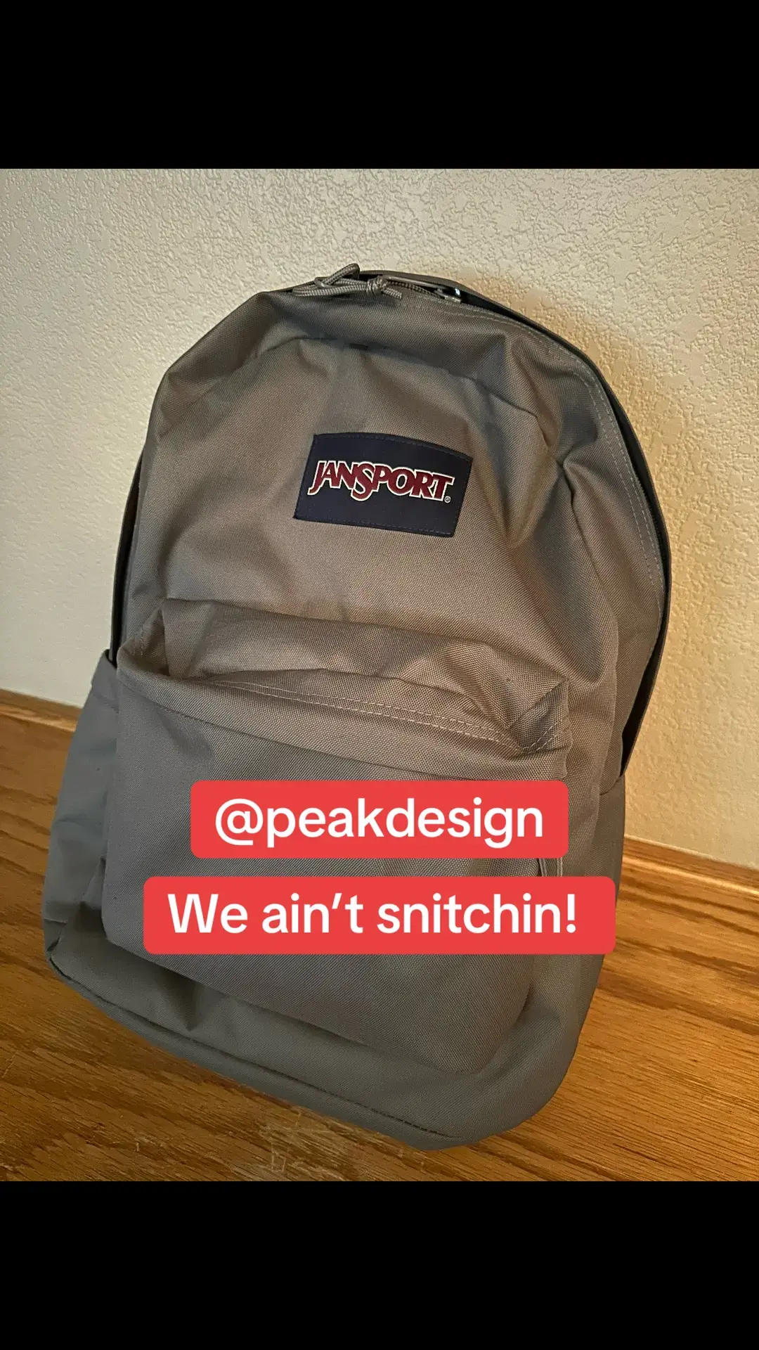 We leave the comments on bitch. The true and realest backpack #snitchesgetstitches #peakdesign #jansport #backpack #fyp #viral #funny #jokes #forentertainmentpurposesonly 